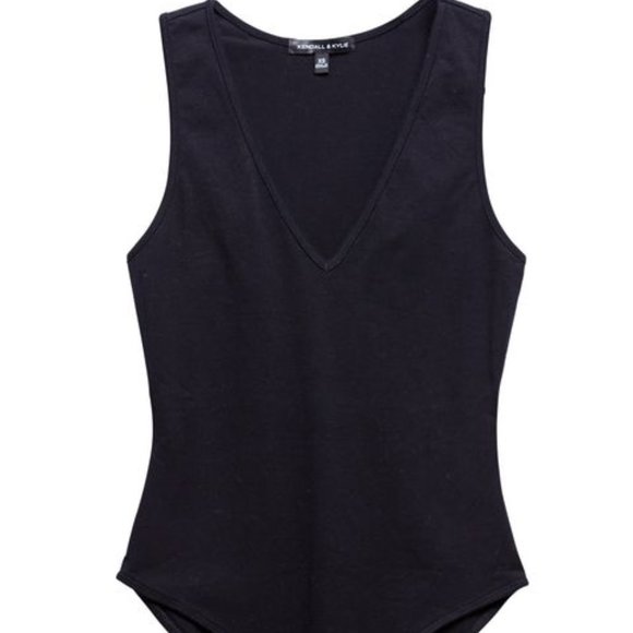 Kendall & Kylie Tops - KENDALL & KYLIE Deep V-Neck Bodysuit